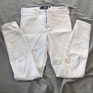 White High rise skinny jeans